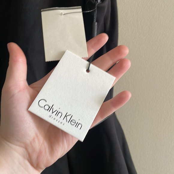 Black & White Belted Calvin Klein Dress NWT Size 12 - Picture 8 of 11